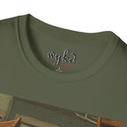 Cat Meme T-Shirt — "WHY?!" Funny Wide-Eyed Cat Graphic Tee