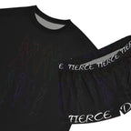 Women's 'Fierce Dreams' Short Pajama Set - Soft Black Sleepwear