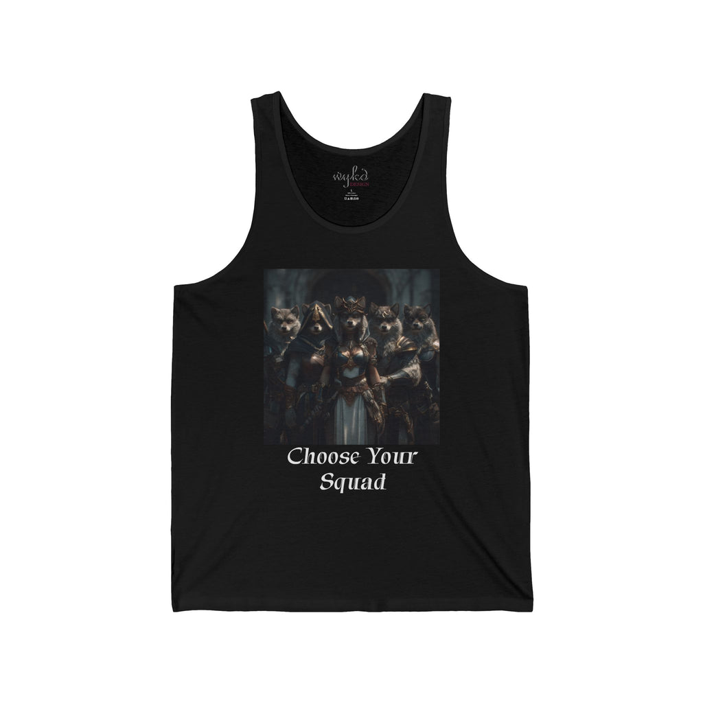 Choose Your Squad Tank Top — Gothic Wolf Pack Graphic Tank