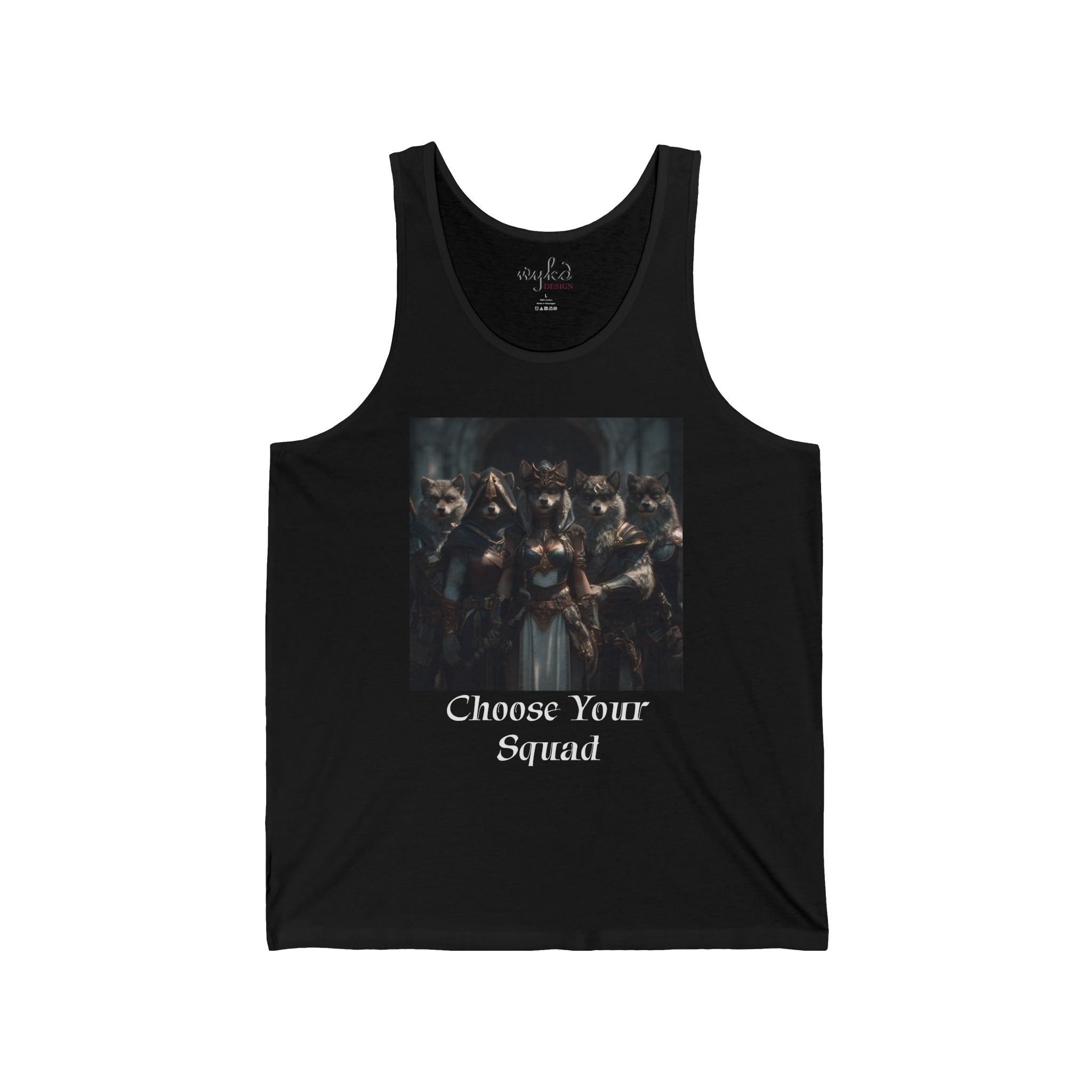 Choose Your Squad Tank Top — Gothic Wolf Pack Graphic Tank