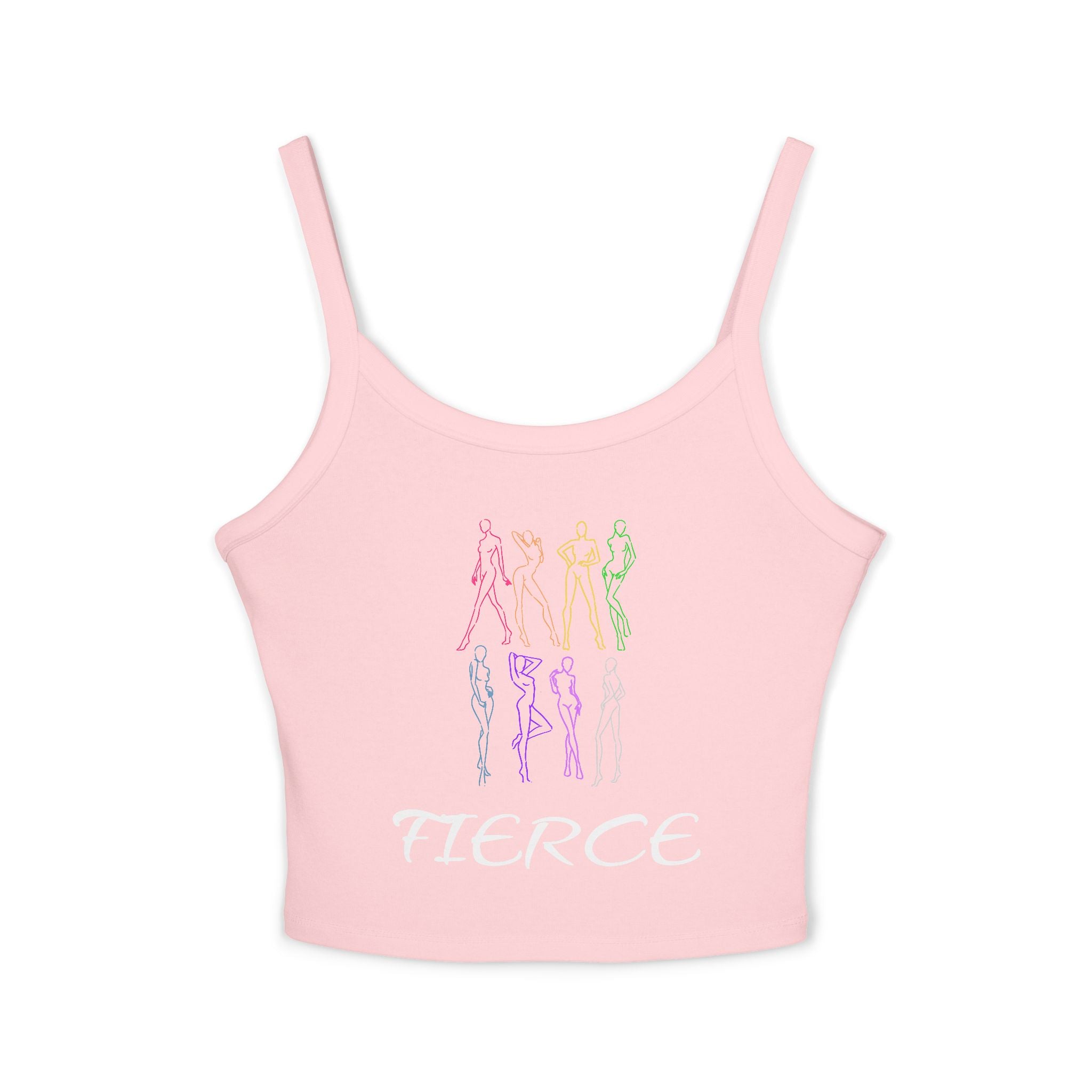 Fierce Rainbow Silhouette Crop Tank