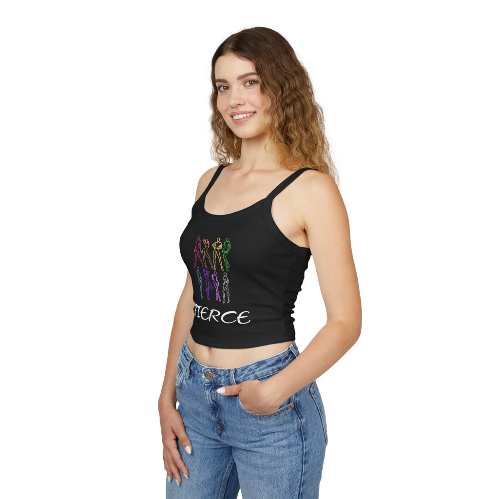 Fierce Rainbow Silhouette Crop Tank