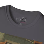 Cat Meme T-Shirt — "WHY?!" Funny Wide-Eyed Cat Graphic Tee