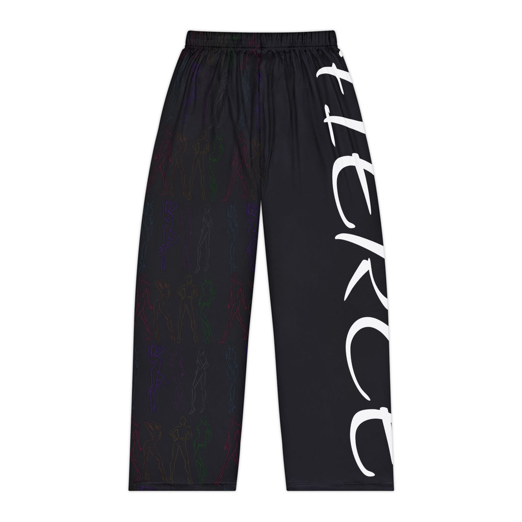 Pajama Pants – Fierce Dreams Black Side Script Loungewear for Women