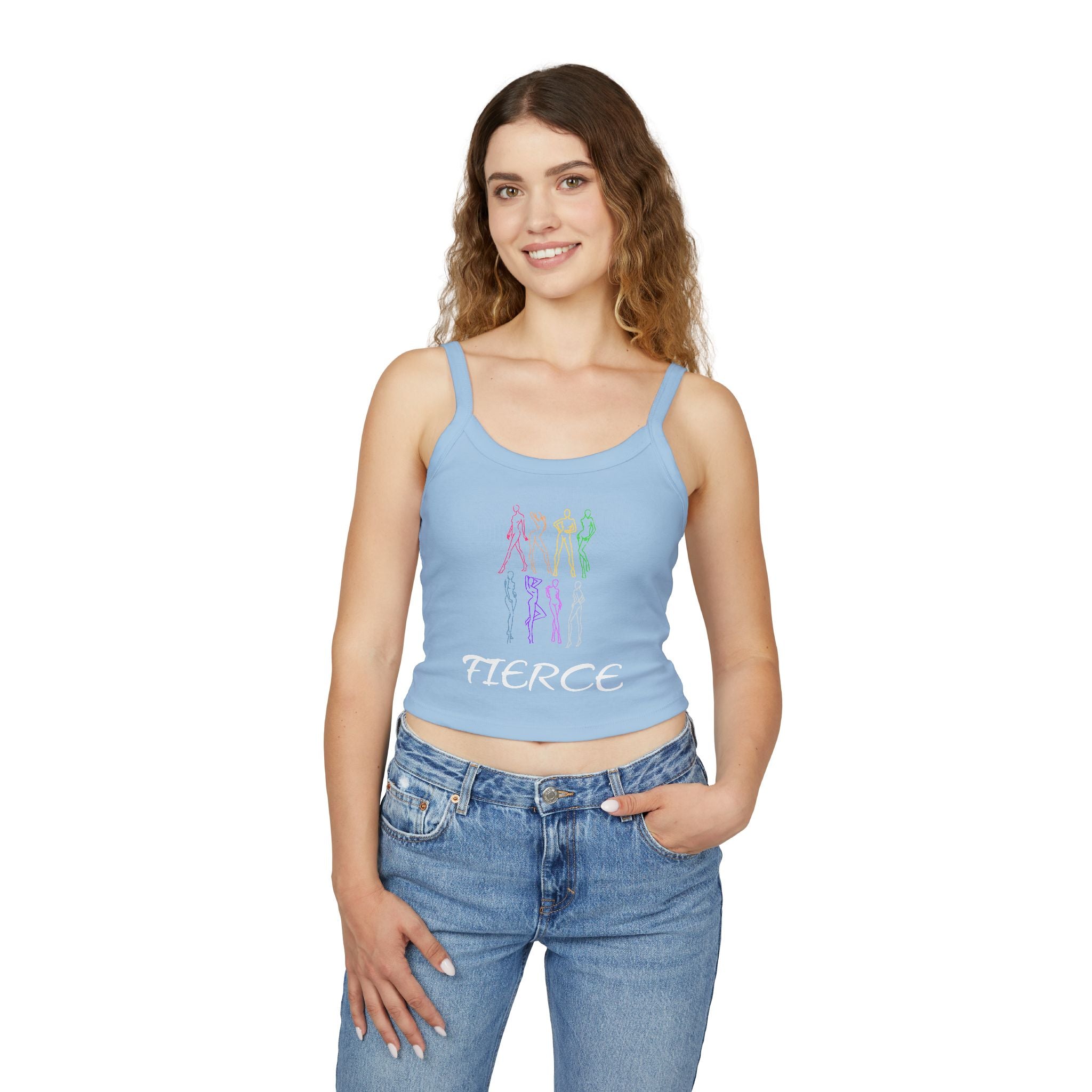 Fierce Rainbow Silhouette Crop Tank