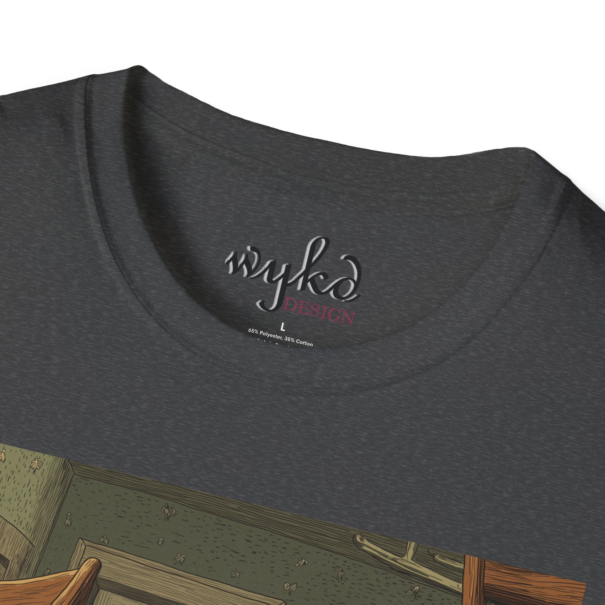 Cat Meme T-Shirt — "WHY?!" Funny Wide-Eyed Cat Graphic Tee