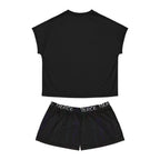Women's 'Fierce Dreams' Short Pajama Set - Soft Black Sleepwear