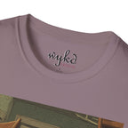 Cat Meme T-Shirt — "WHY?!" Funny Wide-Eyed Cat Graphic Tee