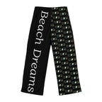 Beach Dreams Pajama Pants — Women's Graphic Sleep Lounge Pants - Black