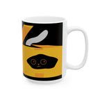 Cat In A Box Ceramic Mug — Cute Animal Coffee Cup (11oz, 15oz)