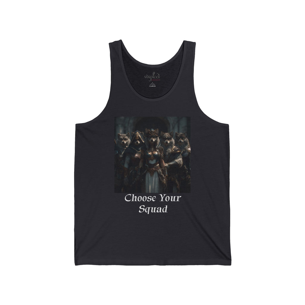 Choose Your Squad Tank Top — Gothic Wolf Pack Graphic Tank