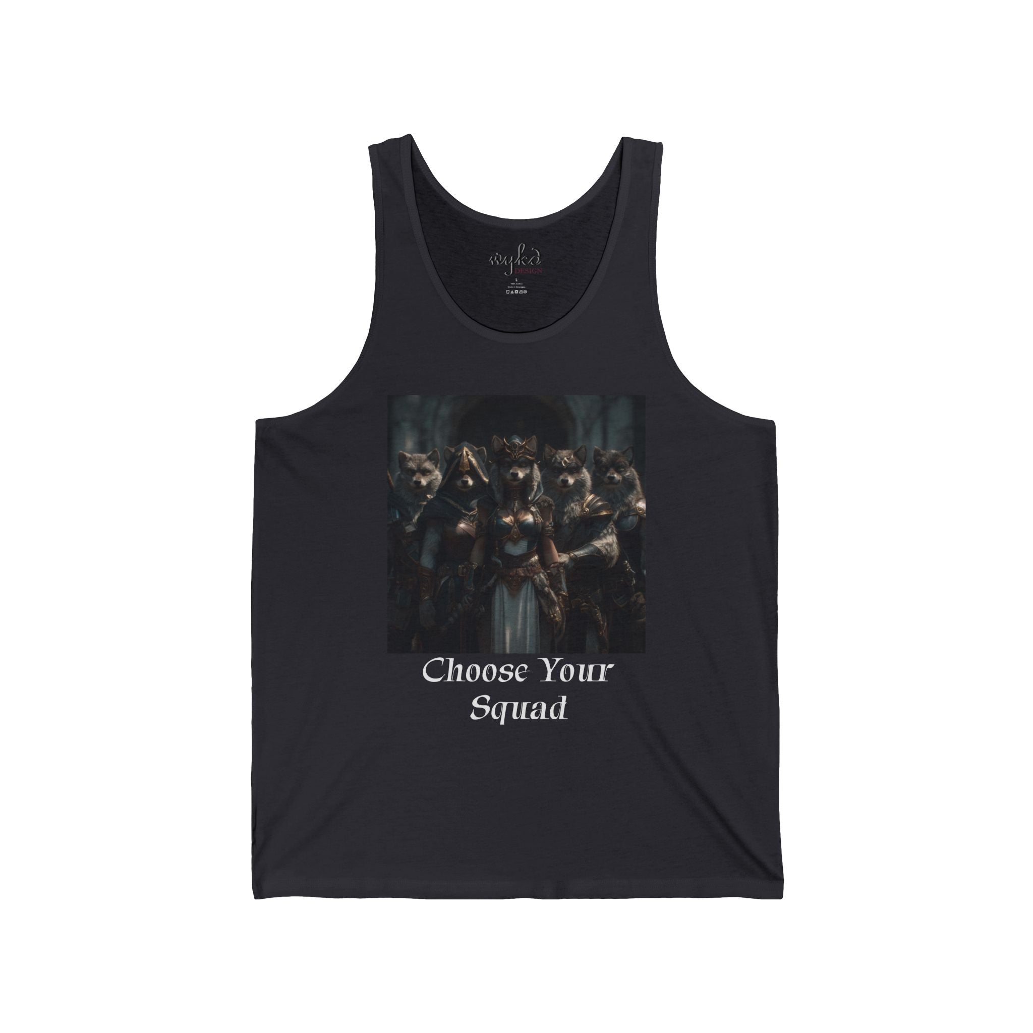 Choose Your Squad Tank Top — Gothic Wolf Pack Graphic Tank