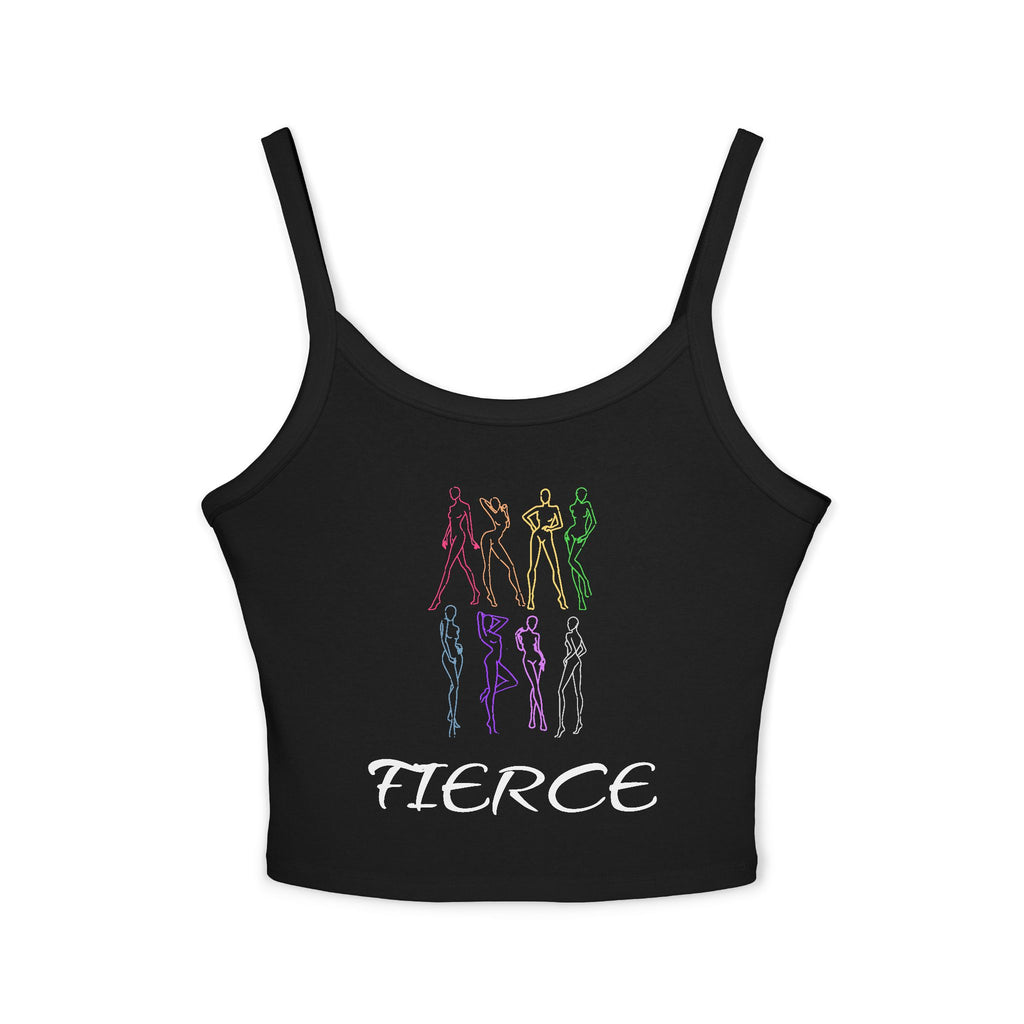 Fierce Rainbow Silhouette Crop Tank