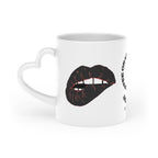 Heart-Shaped Mug — "I Can’t Decide Between Coffee or Kisses" Romantic Coffee Cup