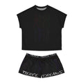 Women's 'Fierce Dreams' Short Pajama Set - Soft Black Sleepwear