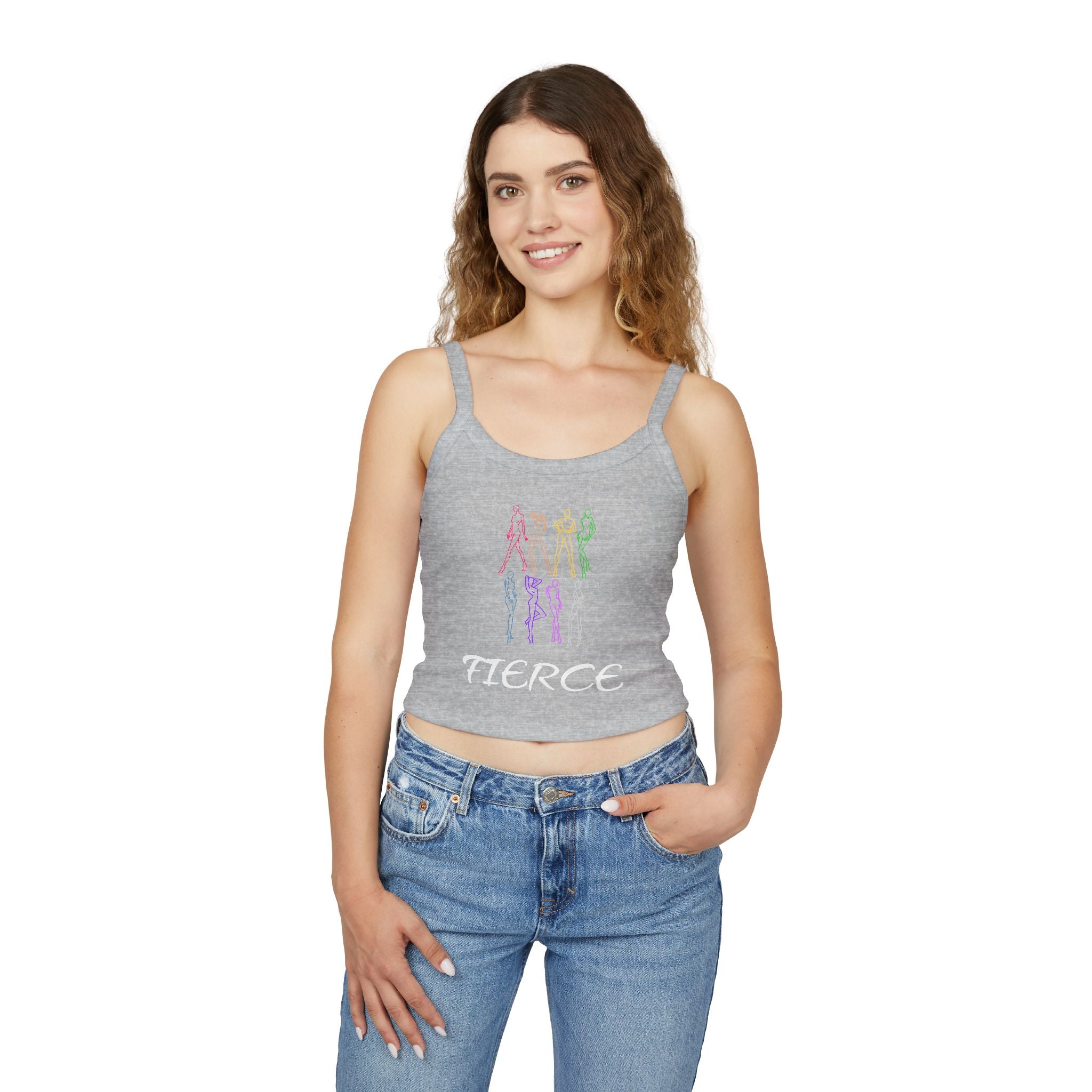 Fierce Rainbow Silhouette Crop Tank