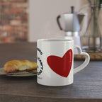 Heart-Shaped Mug — "I Can’t Decide Between Coffee or Kisses" Romantic Coffee Cup