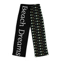 Beach Dreams Pajama Pants — Women's Graphic Sleep Lounge Pants - Black