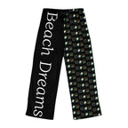 Beach Dreams Pajama Pants — Women's Graphic Sleep Lounge Pants - Black