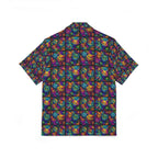 Psychedelic Cat Collage Hawaiian Camp Shirt - Colorful All-Over Print