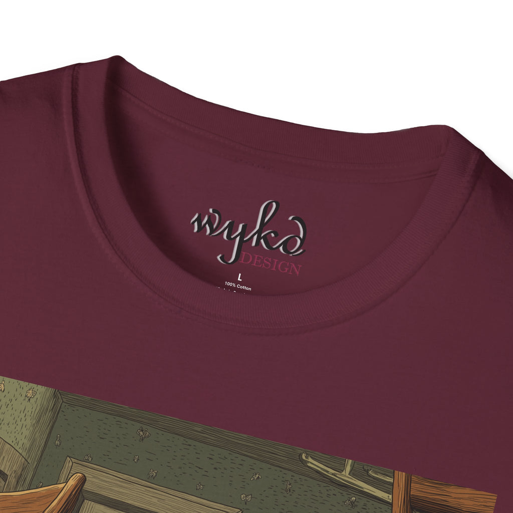 Cat Meme T-Shirt — "WHY?!" Funny Wide-Eyed Cat Graphic Tee
